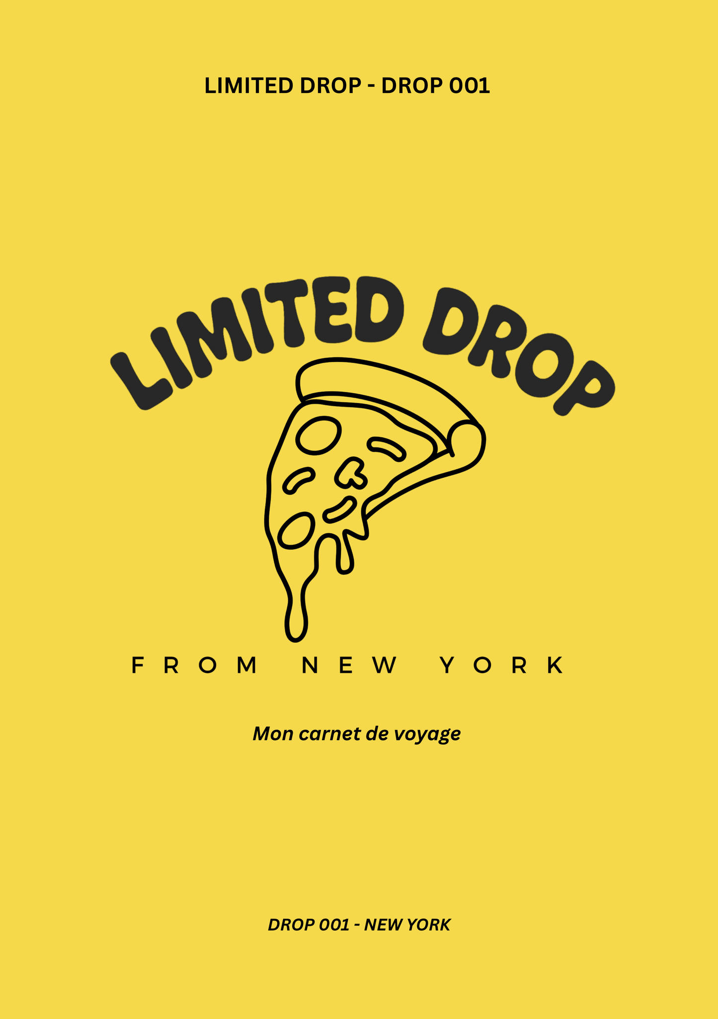 Carnet de voyage Limited Drop DROP 001 — From NYC