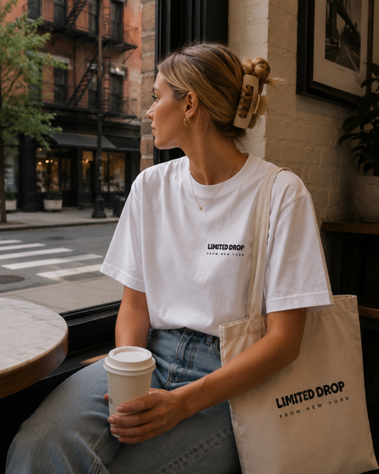 T-shirt Limited Drop New York avec design pizza au dos

