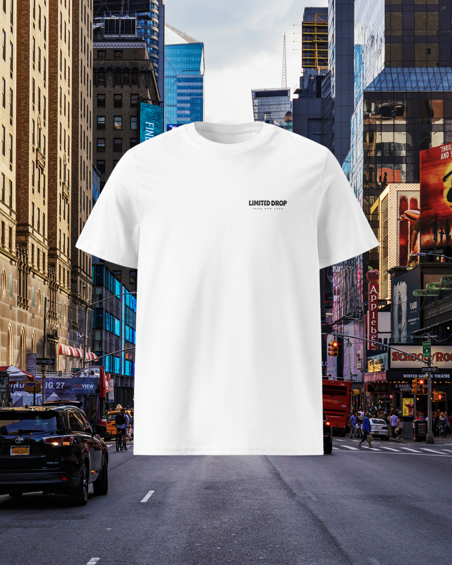 T-shirt Limited Drop New York avec design pizza au dos
